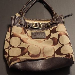 Coach bag, Beige, Large